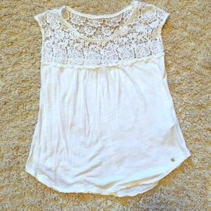 Cute white Abercrombie and Fitch top